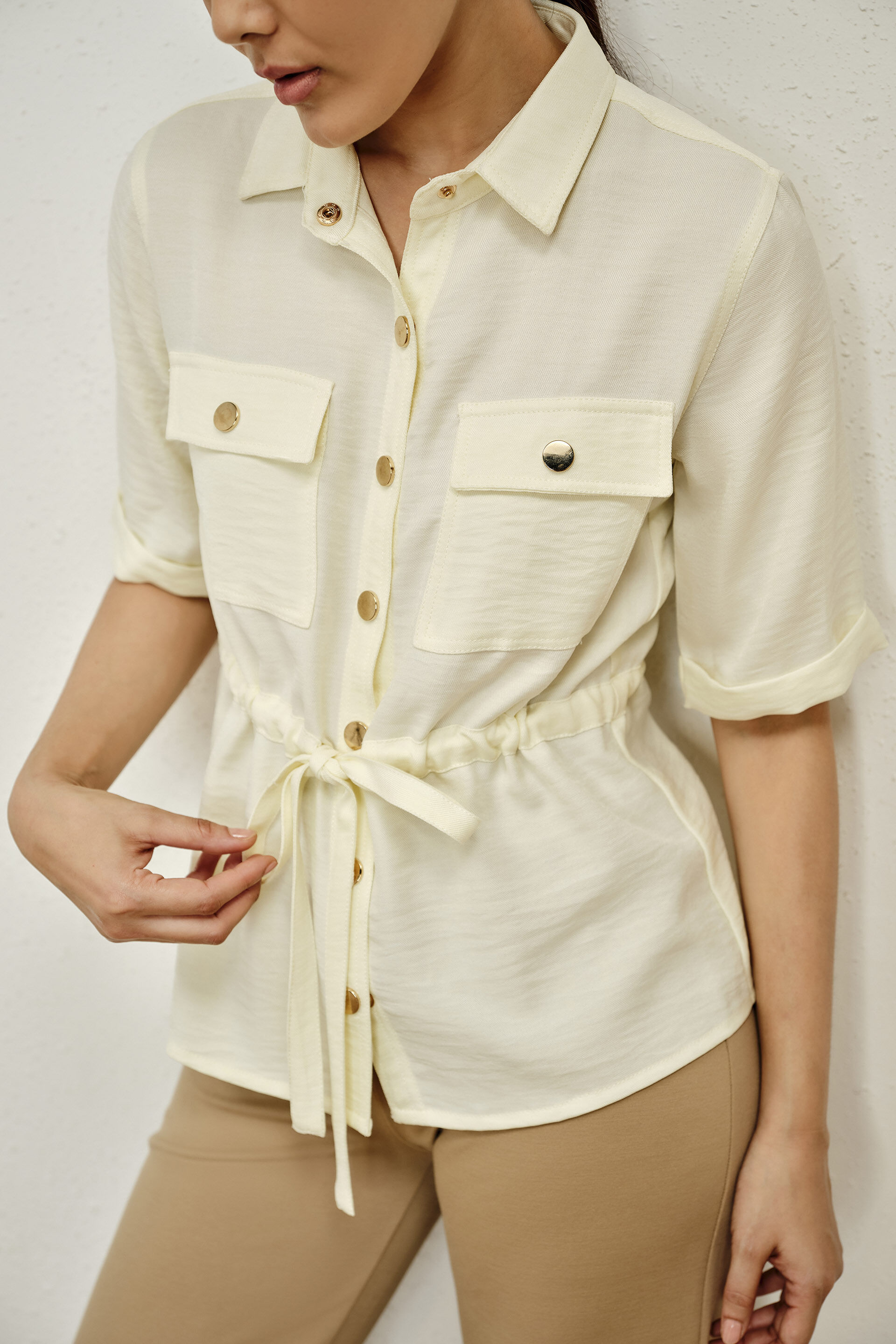 Elin Ecru White Shirt, Off White, image 2
